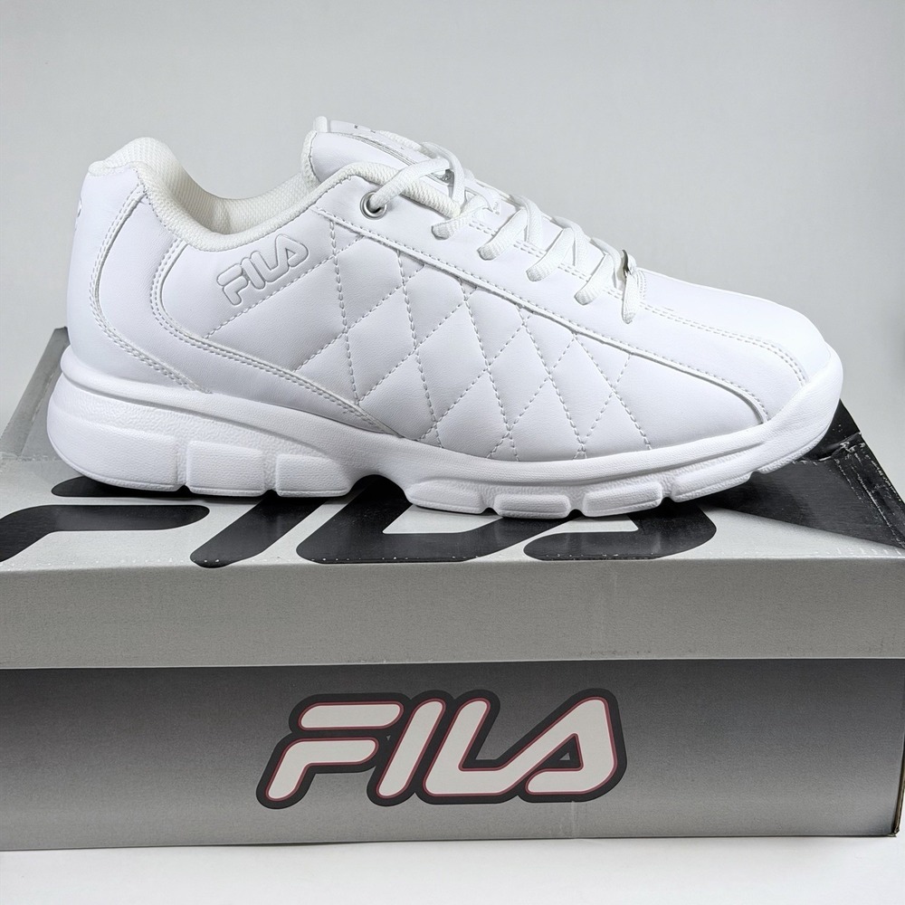 Fila Fulcrum 3 Size-11.5 Mens White | Fashion Sneakers New - Picture 1 of 9